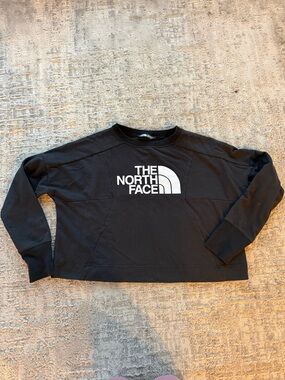 The North Face Black Sweatshirt with White Logo